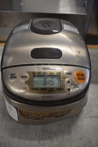 Zojirushi NS-TSC10 Metal Countertop Rice Cooker Warmer. 120 Volts, 1 Phase.
