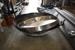 3 Various Metal Items Including Lid and Wok. 3 Times Your Bid!