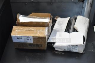 3 BRAND NEW! Items Including Flat Poly Bags, 9.5" Glossy Black Melamine Chopsticks. 3 Times Your Bid!