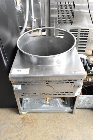 Cooking Performance Group CPG 351WOKR16N Stainless Steel Commercial Natural Gas Powered Single Burner Range. 125,000 BTU.