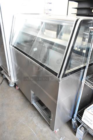 2019 Cooltech BMTG-48 Stainless Steel 2 Door Cooler w/ Display Top. 115 Volts, 1 Phase. Tested and Working!