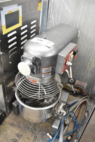 Avantco MX10H Metal Commercial Countertop 10 Quart Planetary Dough Mixer w/ Stainless Steel Mixing Bowl, Bowl Guard, Dough Hook, Paddle and Whisk Attachments. 120 Volts, 1 Phase. - Item #1190939