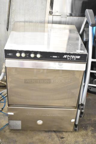 Jet Tech EV18 Stainless Steel Commercial Undercounter Dishwasher. 208-240 Volts.
