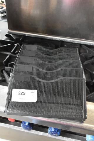 Black Mesh Wall Mount Paper Organizer