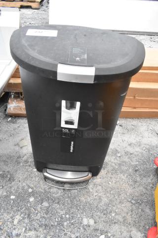 Simplehuman 50L Black Trash Can