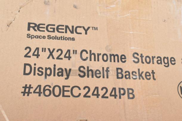 2 BRAND NEW SCRATCH AND DENT! Items Including 460EC2424PB Regency 24" x 24" NSF Chrome Storage Display Basket and Avantco 17815290 Drawer Assembly for CBE-36-HC Refrigerated Chef Base. 2 Times Your Bid! - Image 3 of 3