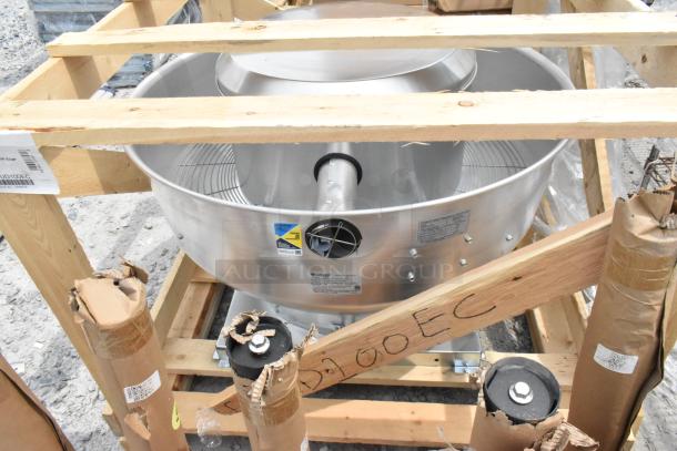 BRAND NEW SCRATCH AND DENT! Canarm ALX165-UD-EC 16 1/2" Variable Speed Upblast Direct-Drive Aluminum Exhaust Fan ALX165-UD100EC - 2,974 CFM, 1 hp. 120/208-240 Volts, 1 Phase. - Image 5 of 7