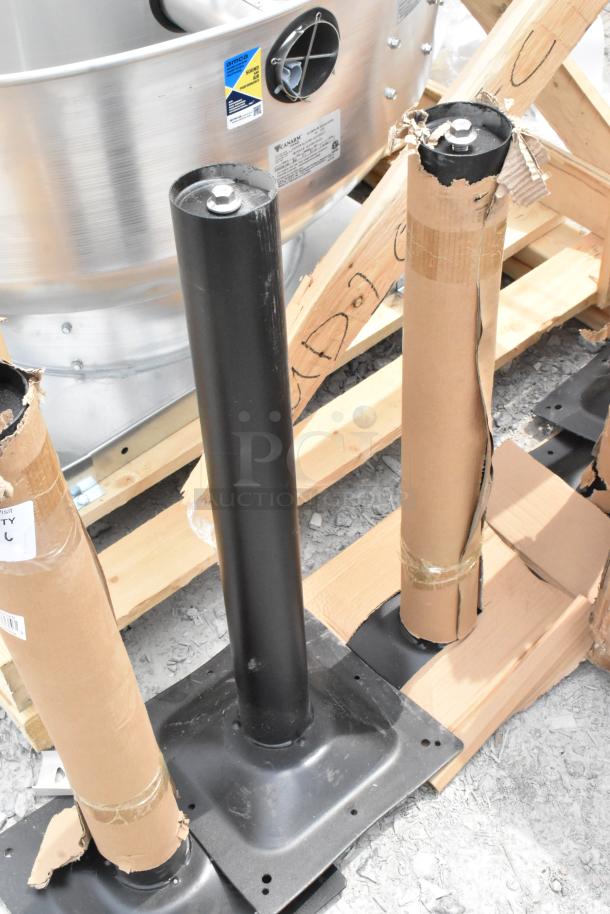 6 BRAND NEW SCRATCH AND DENT! Lancaster Table & Seating 427TBCLRD325 Excalibur 3" Standard Height Outdoor Table Base Column. 6 Times Your Bid! - Image 2 of 4