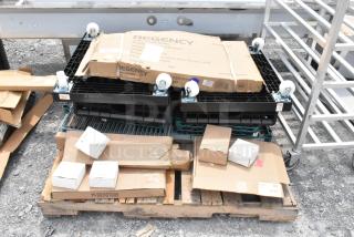 BRAND NEW SCRATCH AND DENT! Lot of Items Including Shelves, Knife Rack, etc.