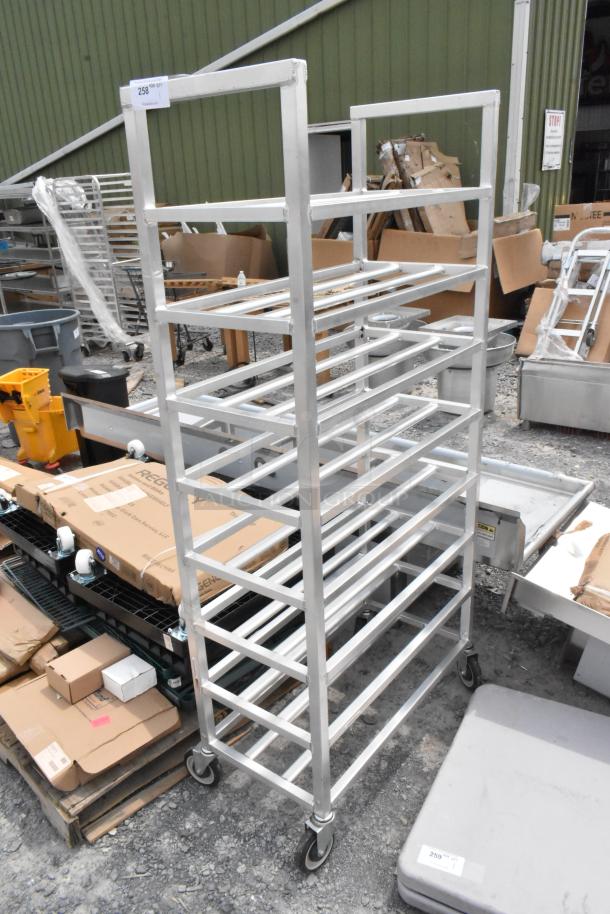 BRAND NEW SCRATCH AND DENT! Channel AXDUPR8 Heavy-Duty Universal Aluminum Platter Rack - 8 Shelf - Image 2 of 5