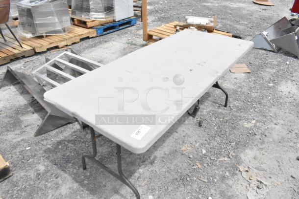 White Folding Table. - Image 2 of 6