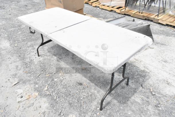 White Folding Table. - Image 3 of 6