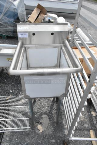 Falcon E1C-1620-0 Stainless Steel Single Bay Sink.