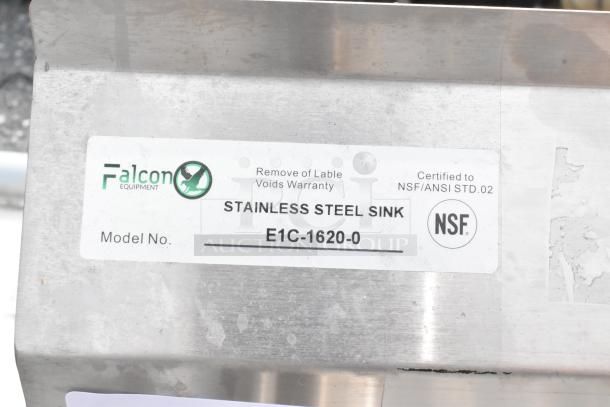 Falcon E1C-1620-0 Stainless Steel Single Bay Sink. - Image 6 of 6