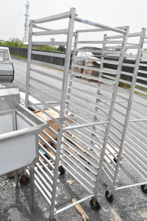 Metal Commercial Pan Transport Rack on Commercial Casters. - Image 2 of 4