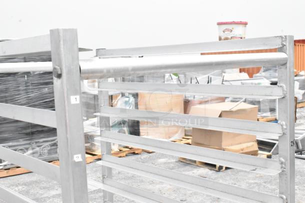 Metal Commercial Pan Transport Rack on Commercial Casters. - Image 4 of 4
