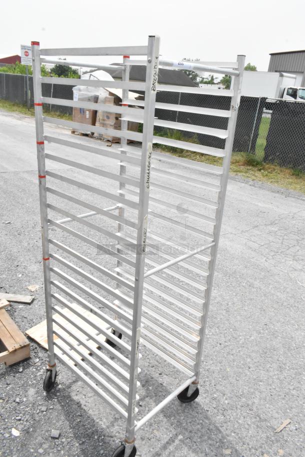 Metal Commercial Pan Transport Rack on Commercial Casters. - Image 2 of 5