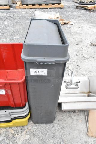 Poly Slim Jim Trash Can.