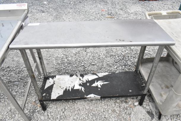 Stainless Steel Table w/ Metal Under Shelf. - Image 1 of 6