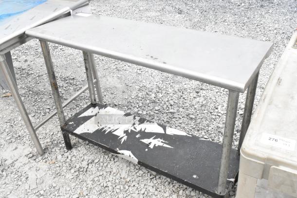 Stainless Steel Table w/ Metal Under Shelf. - Image 2 of 6