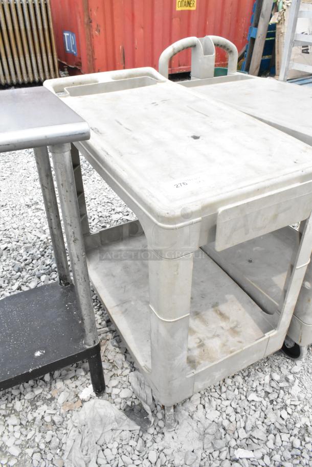 2 Poly 2 Tier Cart on Commercial Casters. 2 Times Your Bid! - Image 2 of 6