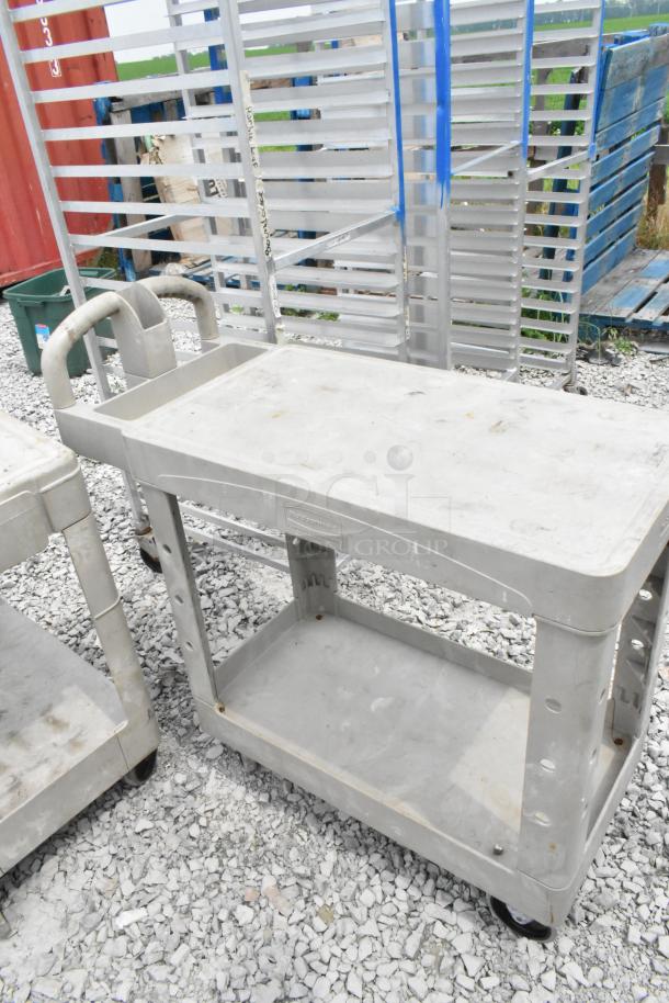 2 Poly 2 Tier Cart on Commercial Casters. 2 Times Your Bid! - Image 3 of 6