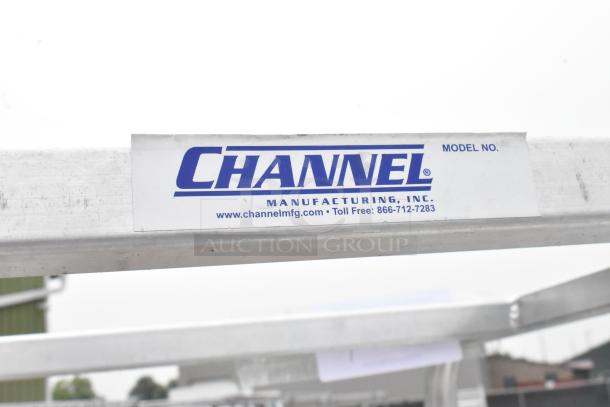 Channel Metal Commercial Pan Transport Rack on Commercial Casters. - Image 5 of 5