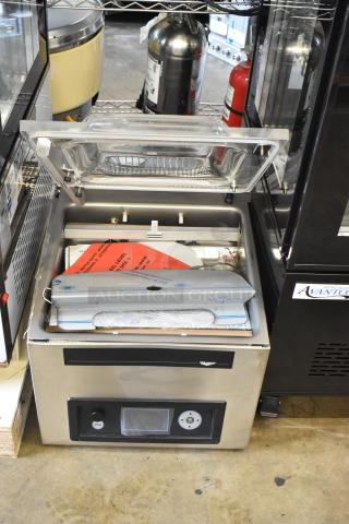 BRAND NEW SCRATCH AND DENT! Vollrath VPP16 40834 Chamber Vacuum Packaging Machine with Dual 16" Sealing Bars and Advanced Control System. 110-120 Volts, 1 Phase. Tested and Does Not Power On