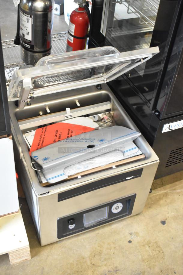 BRAND NEW SCRATCH AND DENT! Vollrath VPP16 40834 Chamber Vacuum Packaging Machine with Dual 16" Sealing Bars and Advanced Control System. 110-120 Volts, 1 Phase. Tested and Does Not Power On - Image 10 of 13