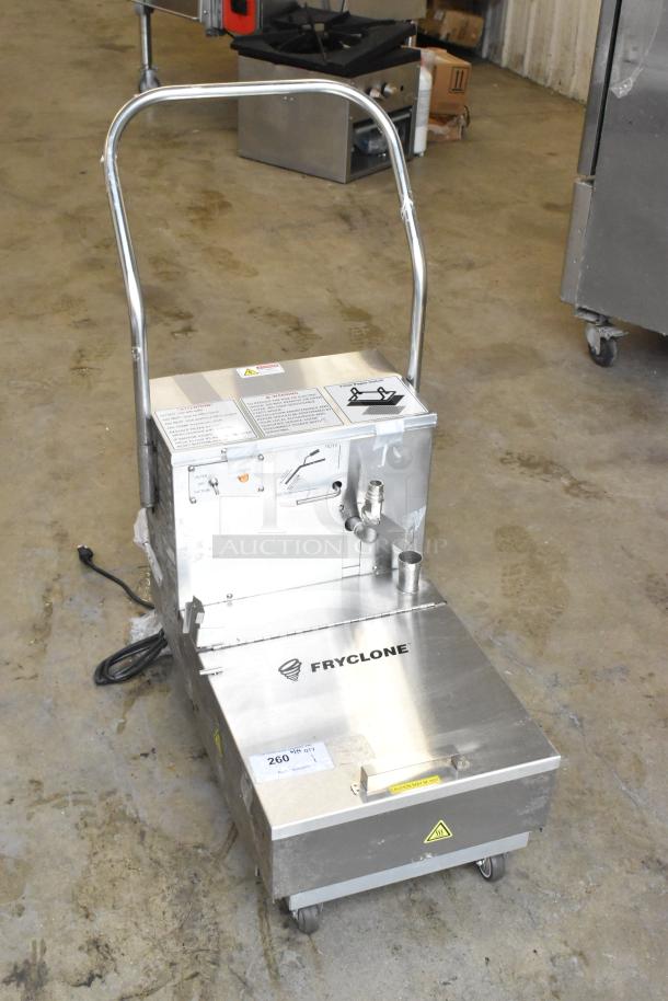 BRAND NEW SCRATCH AND DENT! 2024 Fryclone 259OFM55 55 lb. Low-Profile Portable Fryer Oil Filter Machine with 2-Way Pump - 120 Volts, 1 Phase. - Image 5 of 11