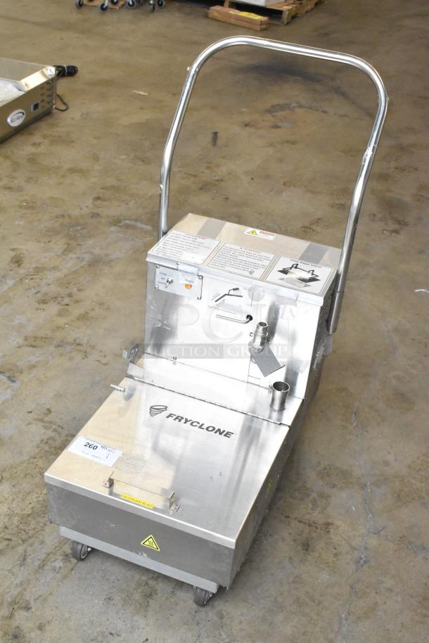 BRAND NEW SCRATCH AND DENT! 2024 Fryclone 259OFM55 55 lb. Low-Profile Portable Fryer Oil Filter Machine with 2-Way Pump - 120 Volts, 1 Phase. - Image 6 of 11