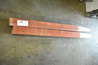 ALL ONE MONEY! Lot of 2 Wooden Legs.