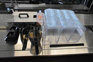 9 Various Items Including Poly Pitchers and Metal Fryer Lids. 9 Times Your Bid!