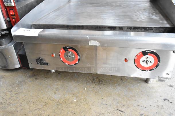 Star Stainless Steel Commercial Countertop Electric Powered Flat Top Griddle w/ Thermostatic Controls. 240 Volts, 1 Phase. - Image 5 of 9