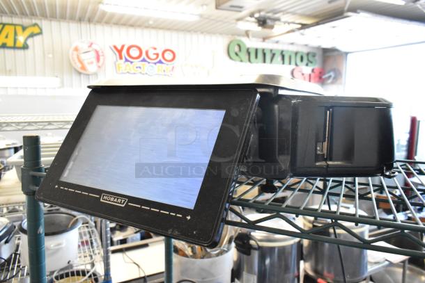 Hobart commercial scale with touchscreen interface in good condition, model details not visible.