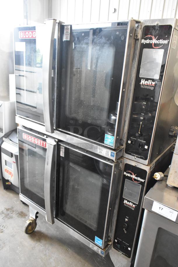 2 2016 Blodgett HV-100G HydroVection Stainless Steel Commercial Natural Gas Powered Full Size Convection Oven w/ View Through Doors, and Thermostatic Controls on Commercial Casters. 2 Times Your Bid! - Image 2 of 12