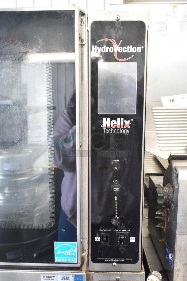2 2016 Blodgett HV-100G HydroVection Stainless Steel Commercial Natural Gas Powered Full Size Convection Oven w/ View Through Doors, and Thermostatic Controls on Commercial Casters. 2 Times Your Bid! - Image 4 of 12