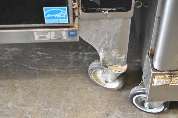 2 2016 Blodgett HV-100G HydroVection Stainless Steel Commercial Natural Gas Powered Full Size Convection Oven w/ View Through Doors, and Thermostatic Controls on Commercial Casters. 2 Times Your Bid! - Image 6 of 12