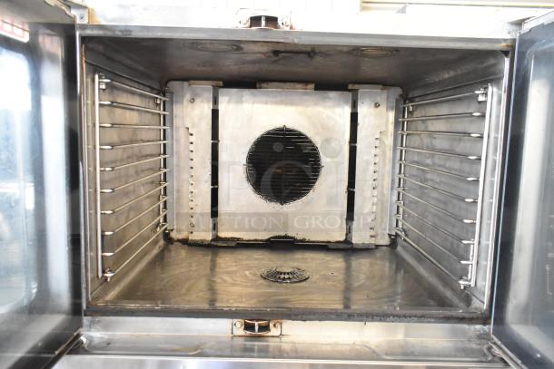 2 2016 Blodgett HV-100G HydroVection Stainless Steel Commercial Natural Gas Powered Full Size Convection Oven w/ View Through Doors, and Thermostatic Controls on Commercial Casters. 2 Times Your Bid! - Image 7 of 12