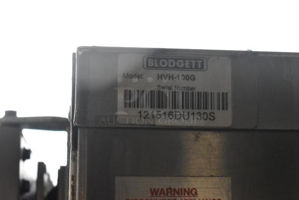 2 2016 Blodgett HV-100G HydroVection Stainless Steel Commercial Natural Gas Powered Full Size Convection Oven w/ View Through Doors, and Thermostatic Controls on Commercial Casters. 2 Times Your Bid! - Image 10 of 12