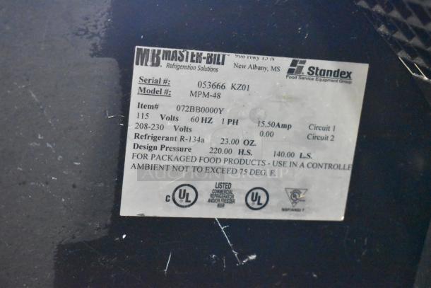 Master-Bilt MPM-48 Metal Commercial Horizontal Open Grab N Go Merchandiser on Commercial Casters. 115/208-230 Volts, 1 Phase. - Image 7 of 7