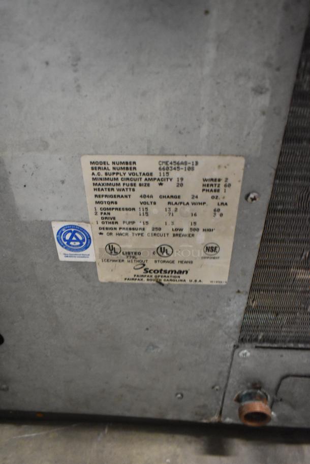 Scotsman CME456AS-1B Stainless Steel Commercial Ice Machine Head. 115 Volts, 1 Phase. - Image 3 of 3