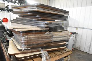 39 Various Tabletops. Includes 36x36. 39 Times Your Bid!