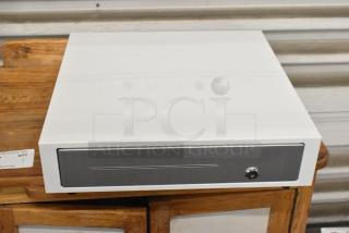 Clover D100 White Metal Cash Drawer.