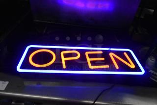 3 Light Up Open Sign. 3 Times Your Bid!