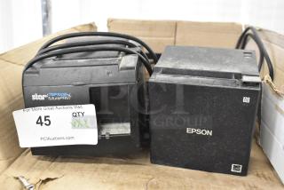 2 Receipt Printers; Epson M362D and Star TSP100II. 2 Times Your Bid!