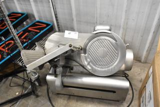 Stainless Steel Commercial Countertop Meat Slicer w/ Blade Sharpener. 115 Volts, 1 Phase. - Item #1186315