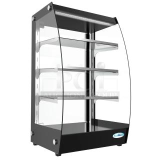 BRAND NEW SCRATCH AND DENT! KoolMore DC-3CB 16 in. Commercial Glass Bakery Display Case. 110-120 Volts, 1 Phase.