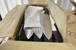 125 SHARPENED Stainless Steel Knives Including Chef Knife. 125 Times Your Bid!