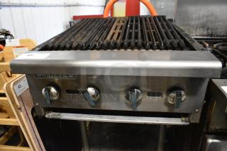 Radiance Stainless Steel Commercial Countertop Gas Powered Charbroiler Grill.